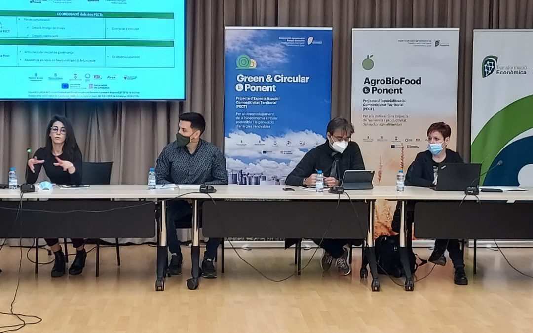 El vicepresident del Patronat de Promoció Econòmica de la Diputació de Lleida, ha presidit la reunió dels Consells Generals dels PECTs Green&Circular BPonent i AgroBioFood BPonent